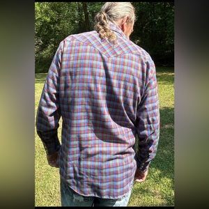 Vintage Ely Plains Western Long Sleeve Pearl Button Down